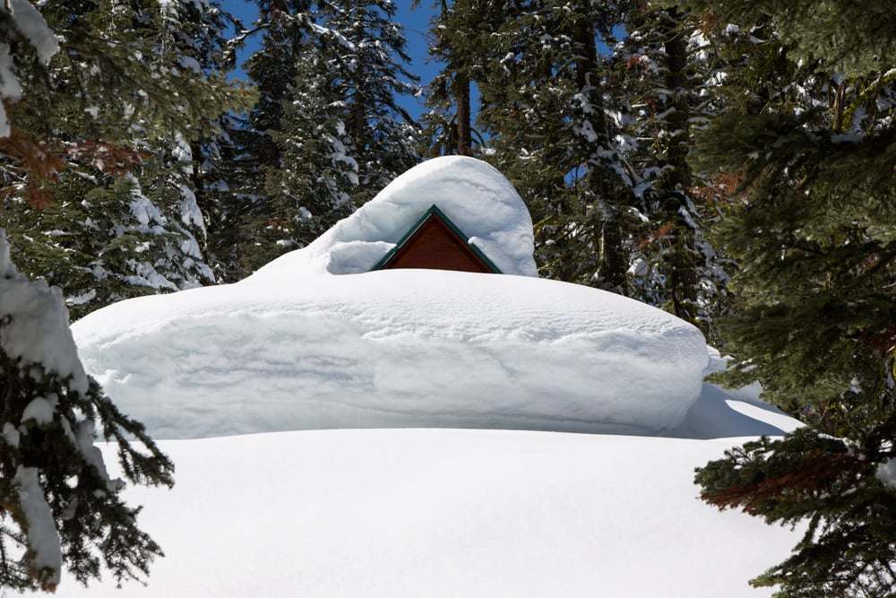 Cabins Buried in Snow-2