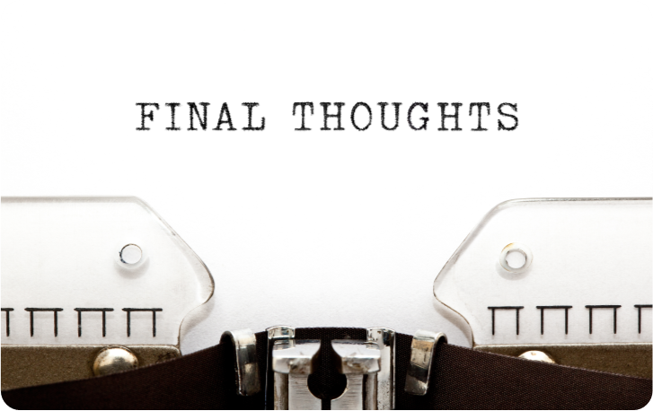 Final Thoughts Typed on Paper