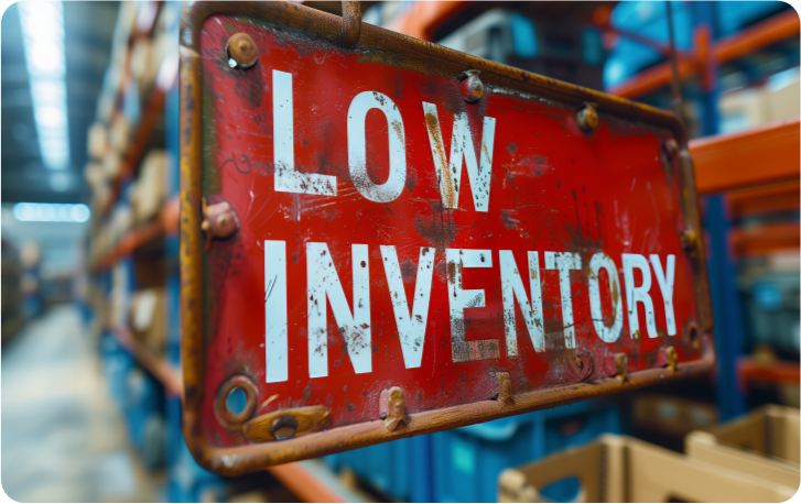 Low Inventory Sign