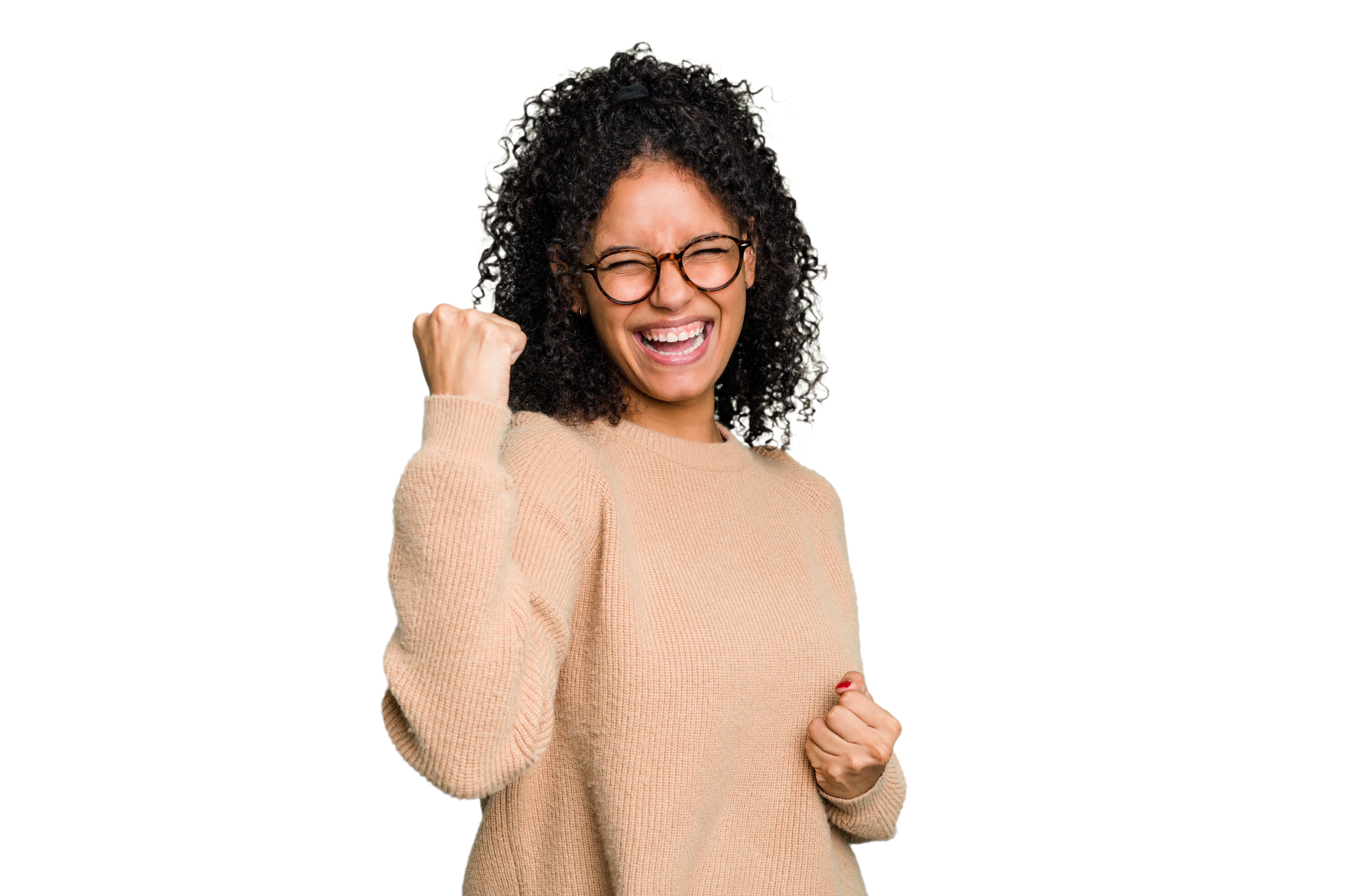 Woman Celebrating